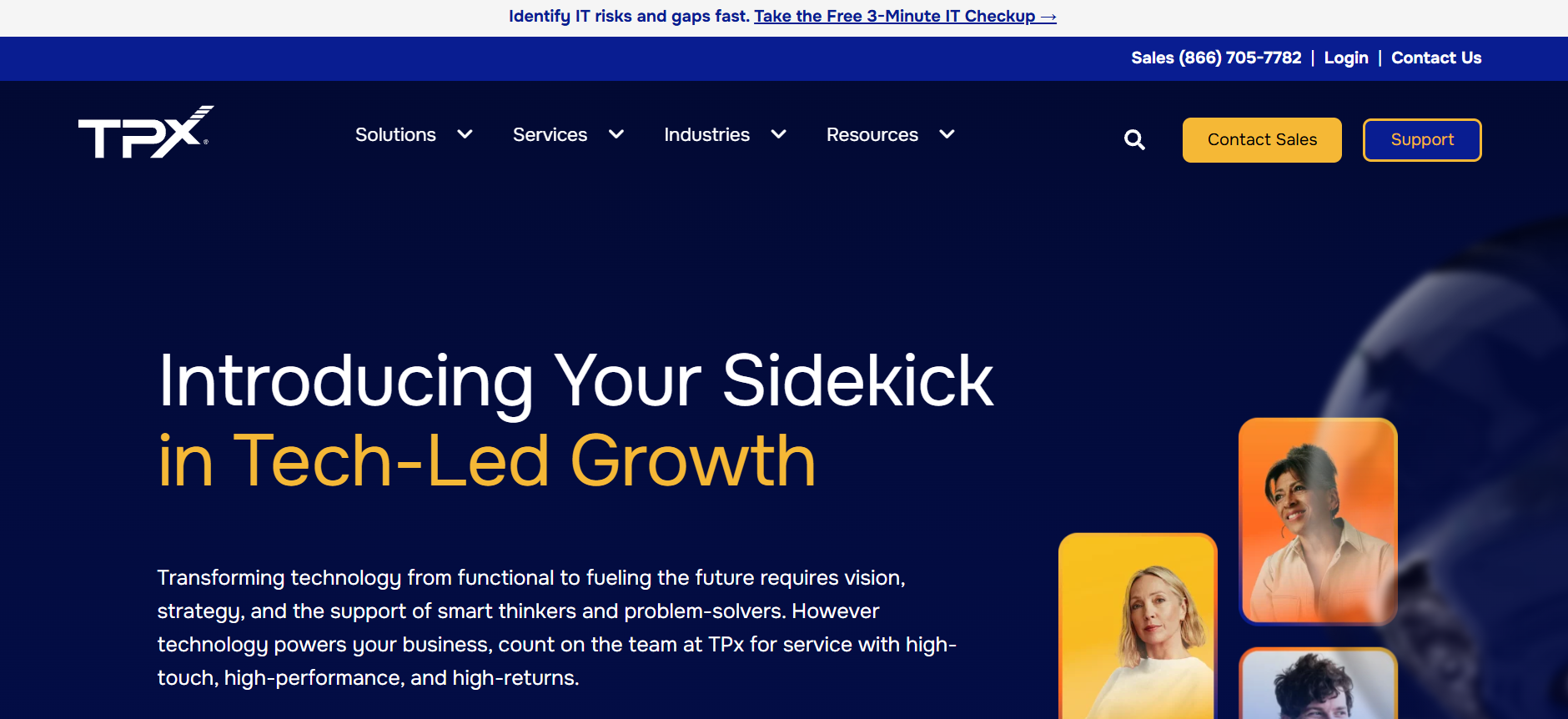 TPx Communications managed IT services Texas homepage