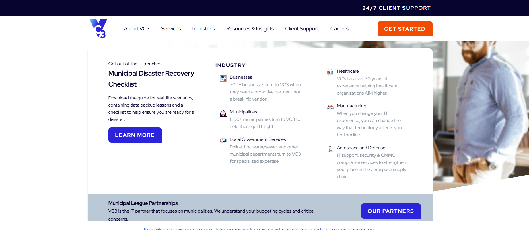 VC3 managed IT services in Memphis — homepage