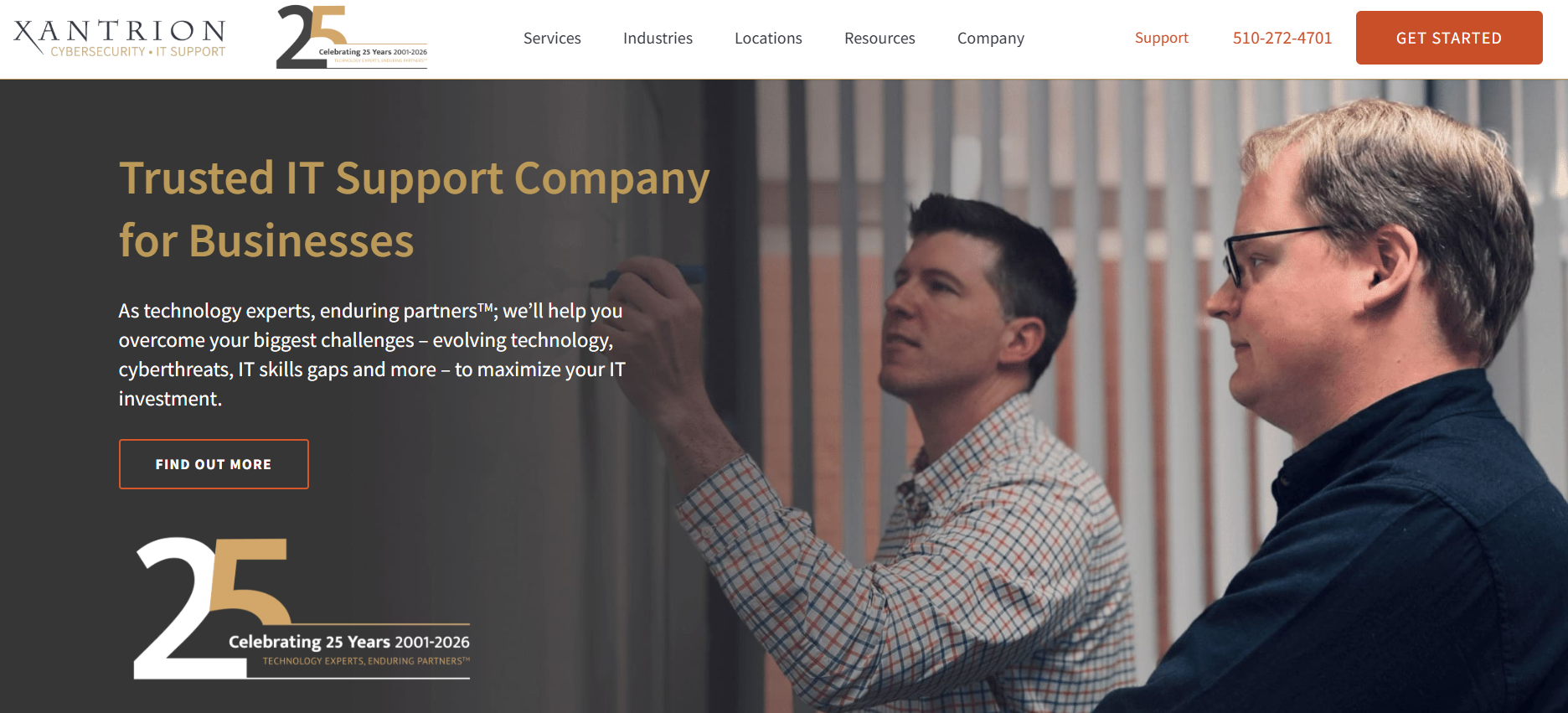 Xantrion managed IT cybersecurity East Bay Lafayette California homepage