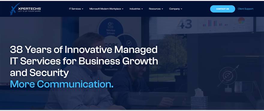 XPERTECHS managed IT services Baltimore homepage