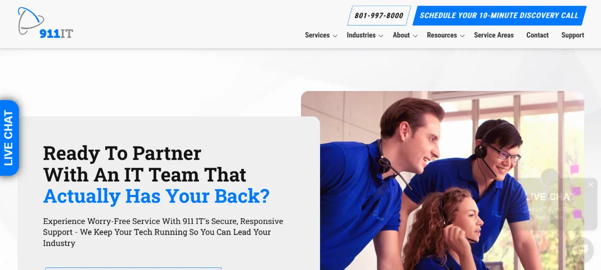 911 IT CMMC and NIST compliance support for defense subcontractors Salt Lake City Utah — homepage