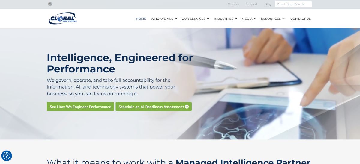 Global Data Systems managed IT Lafayette Louisiana energy homepage