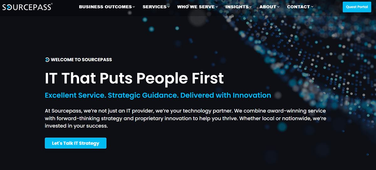 Sourcepass multi-state real estate managed IT homepage