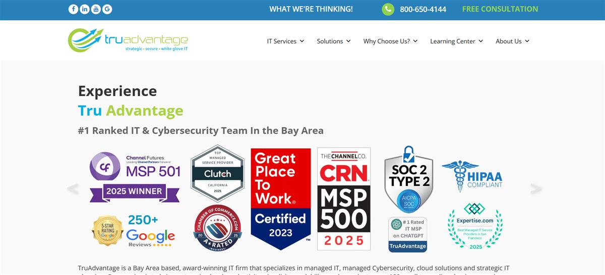 TruAdvantage nonprofit managed IT San Francisco homepage
