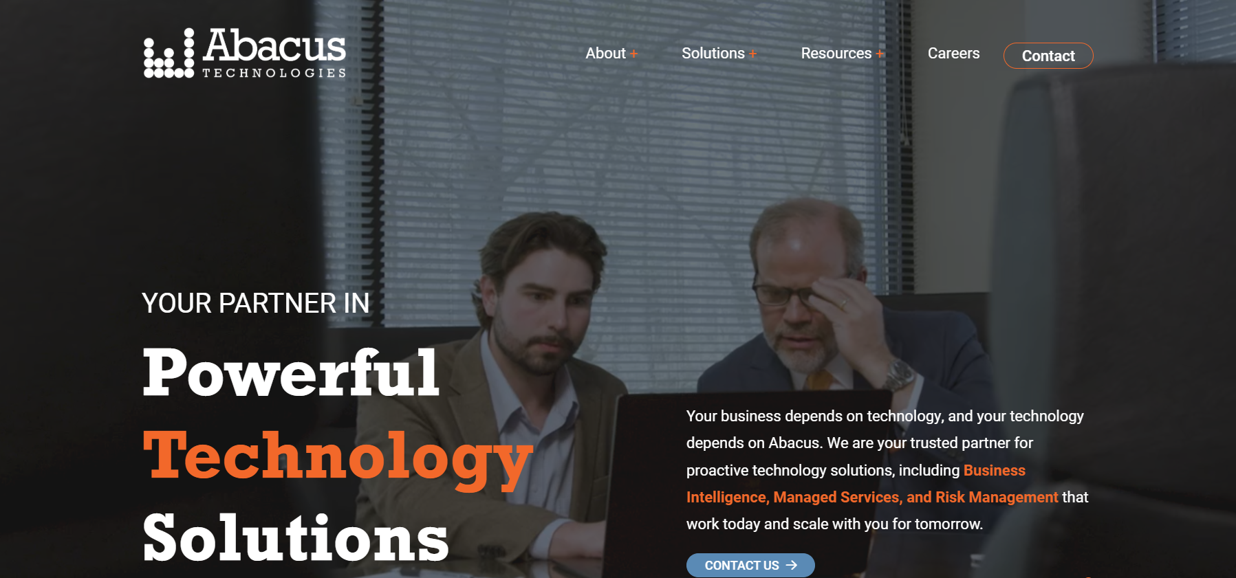 Abacus Technologies managed IT services Birmingham AL — homepage