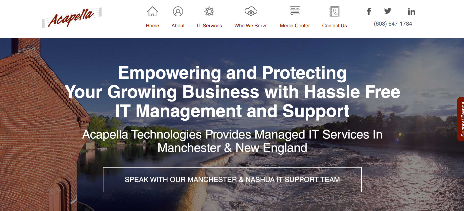 Acapella Technologies managed IT services in Manchester, NH — homepage