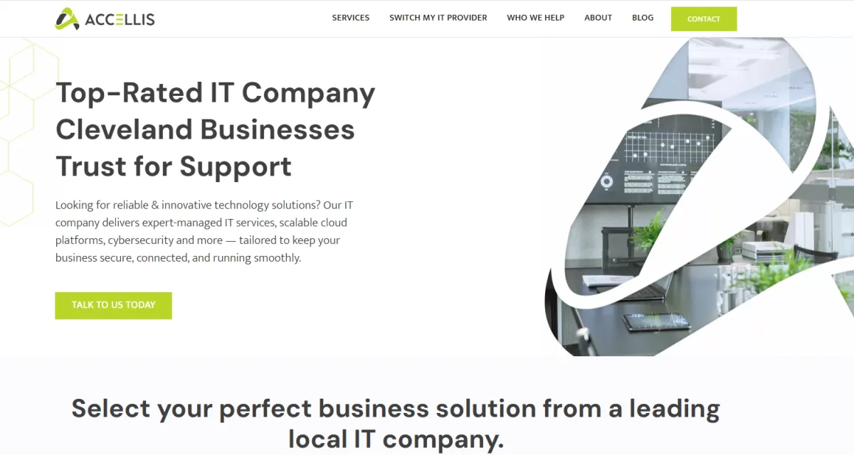 Accellis Technology Group IT and compliance services in Cleveland homepage