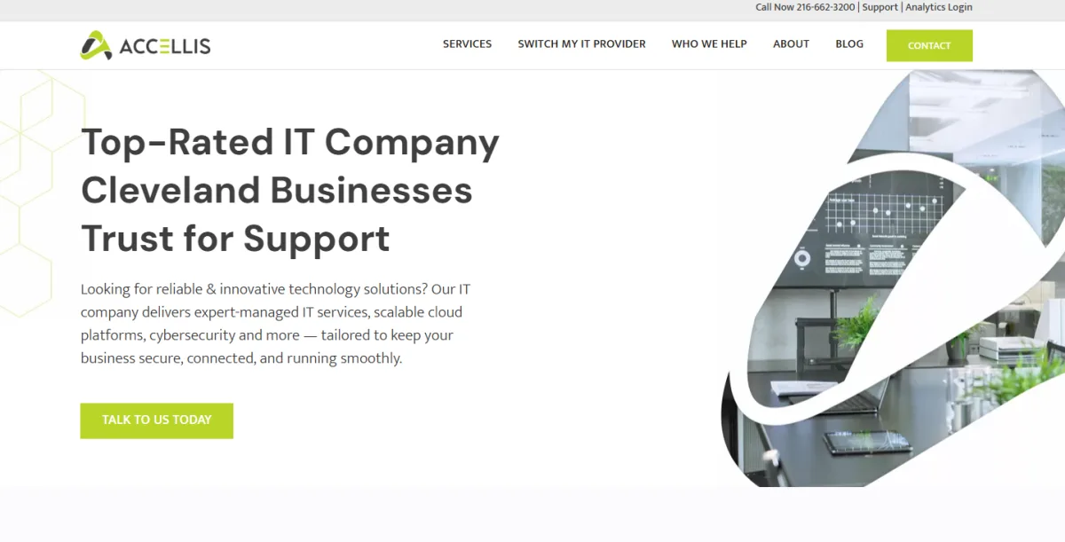 Accellis Technology Group financial services IT in Cleveland homepage