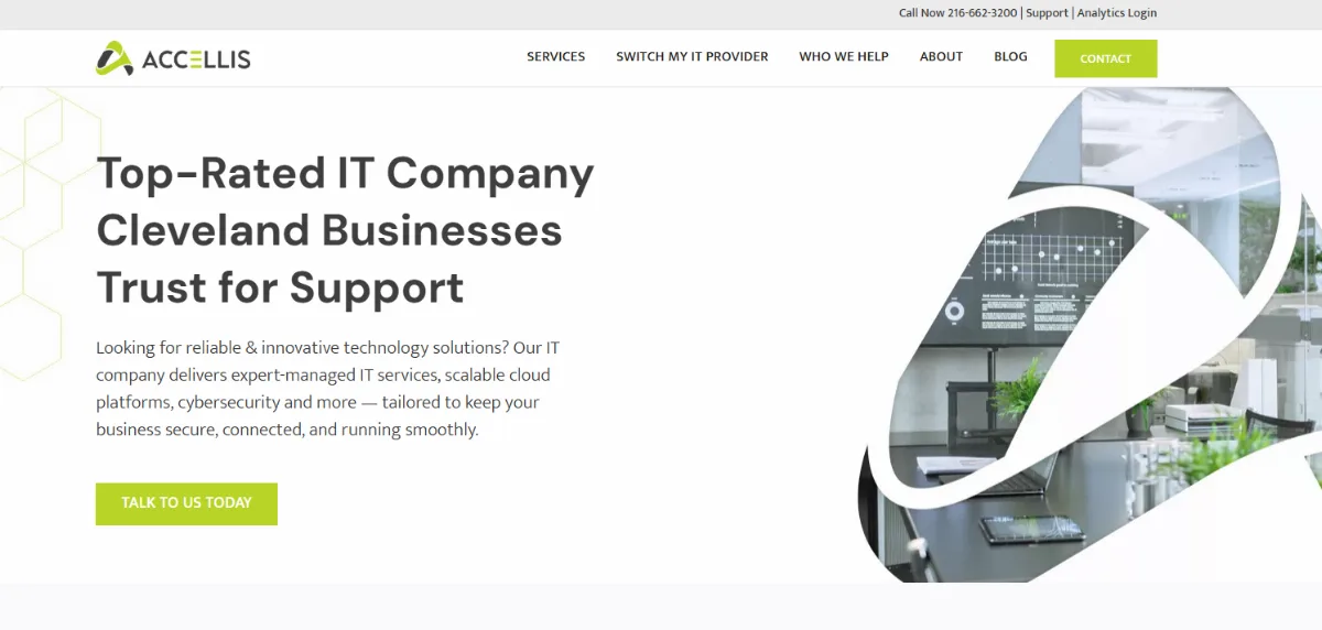 Accellis Technology Group Cleveland managed IT and cybersecurity — homepage