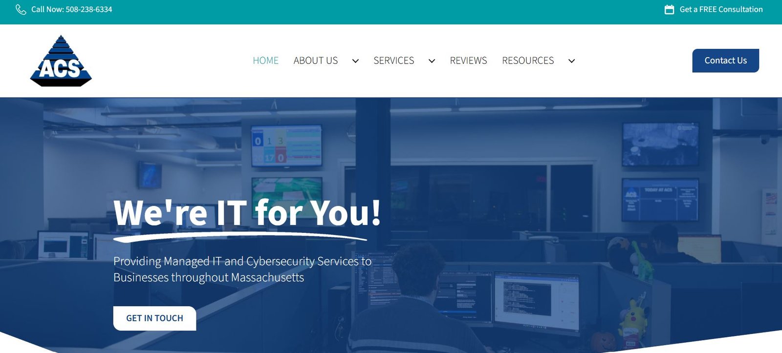 ACS Services legal IT managed services for law firms in Boston homepage