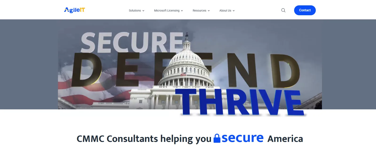 Agile IT Microsoft cloud and CMMC compliance partner in San Diego, homepage