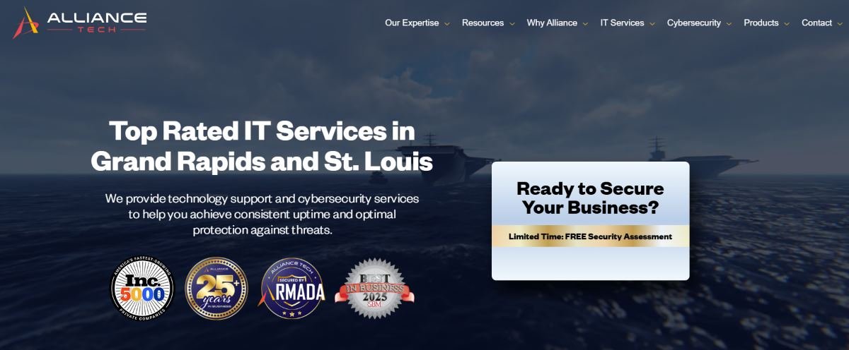 Alliance Tech managed IT for financial services in St. Louis homepage