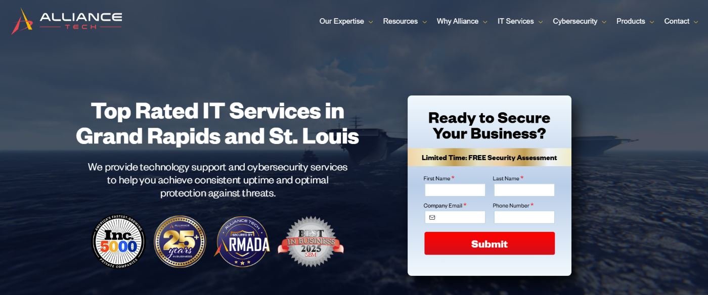 Alliance Technology Partners managed IT for law firms in St. Louis homepage