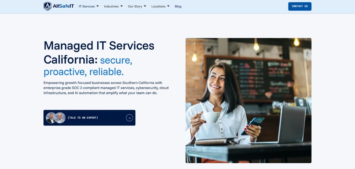 AllSafe IT managed IT services for construction in Las Vegas NV homepage