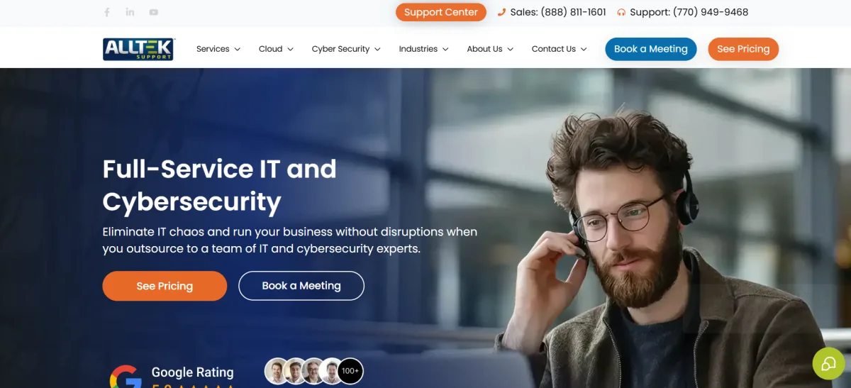 Alltek Holdings transportation and logistics IT services Atlanta homepage