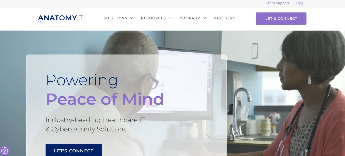 Anatomy IT homepage - healthcare-only managed IT and cybersecurity in New York