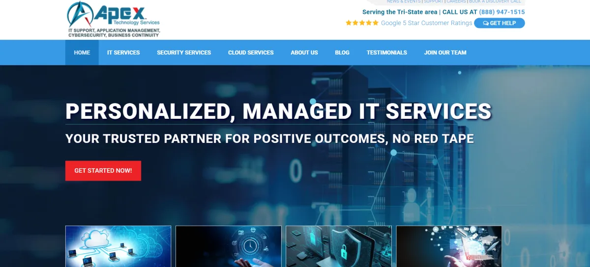Apex Technology Services NYC asset management IT - homepage