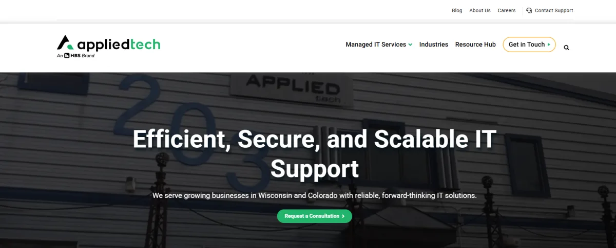 Applied Tech managed IT for financial services in Milwaukee homepage