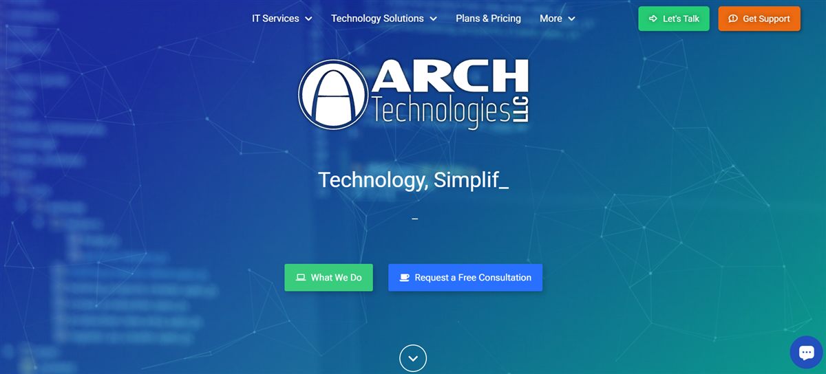 Arch Tech LLC managed IT services Savannah GA - homepage