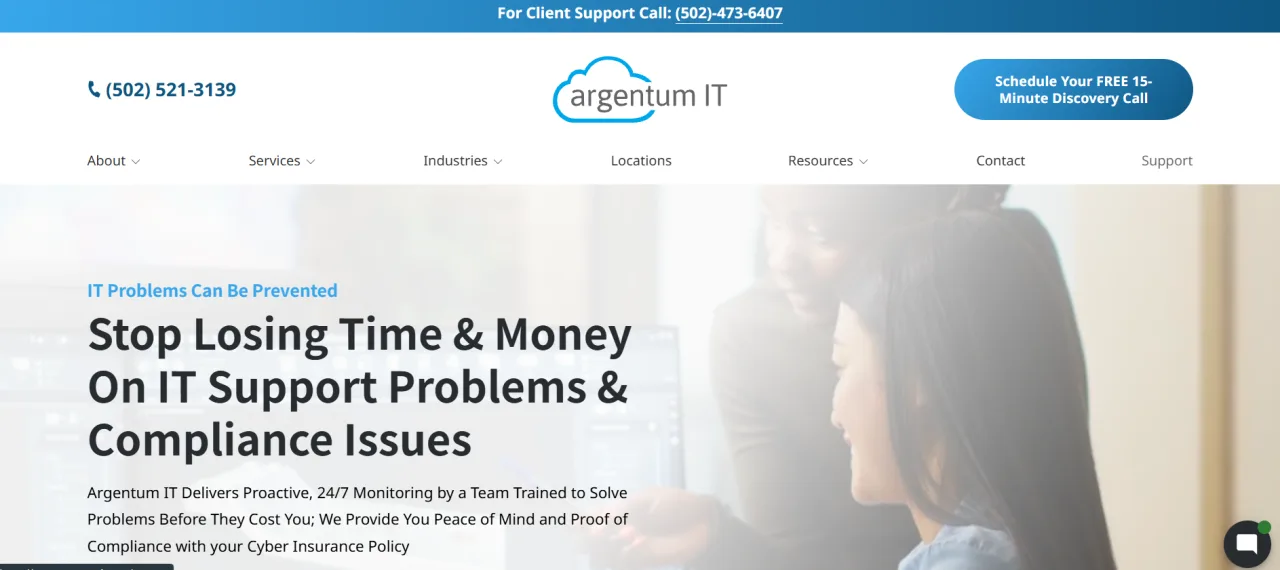 Argentum IT managed IT services Louisville KY — homepage