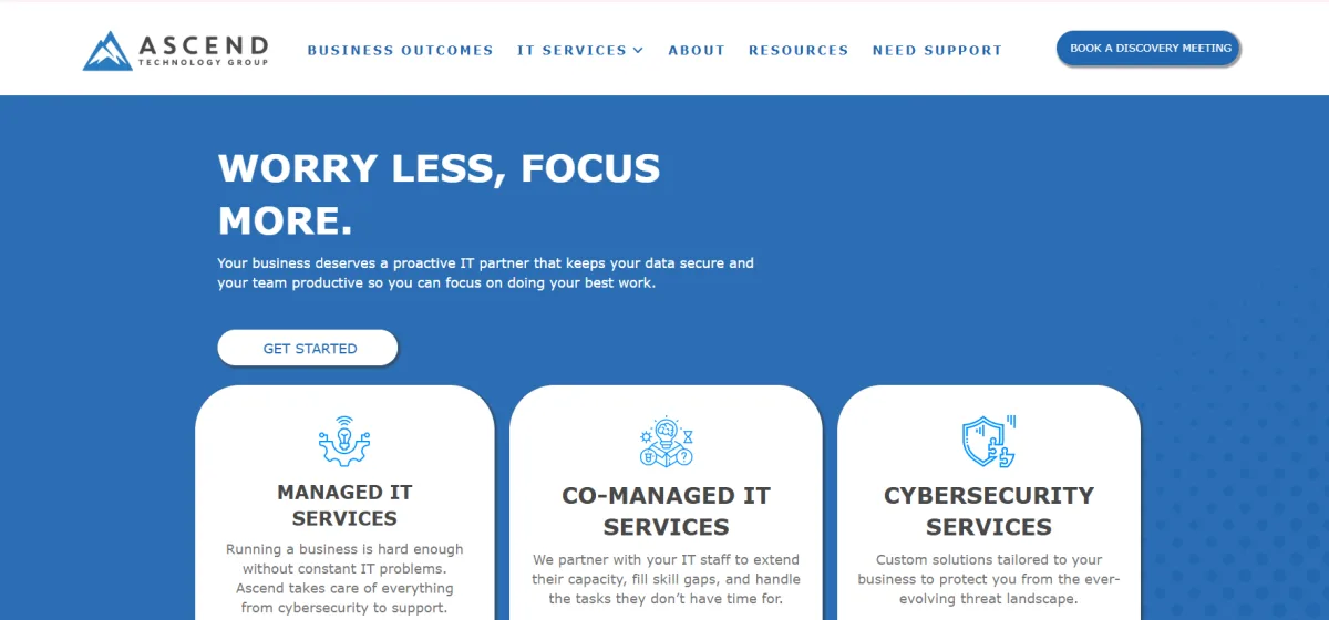 Ascend Technology Group Omaha managed IT — homepage