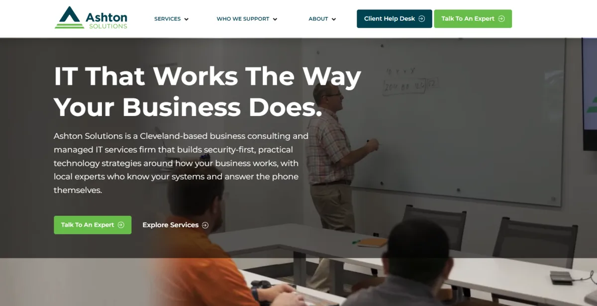 Ashton Technology Solutions managed IT and compliance in Cleveland homepage