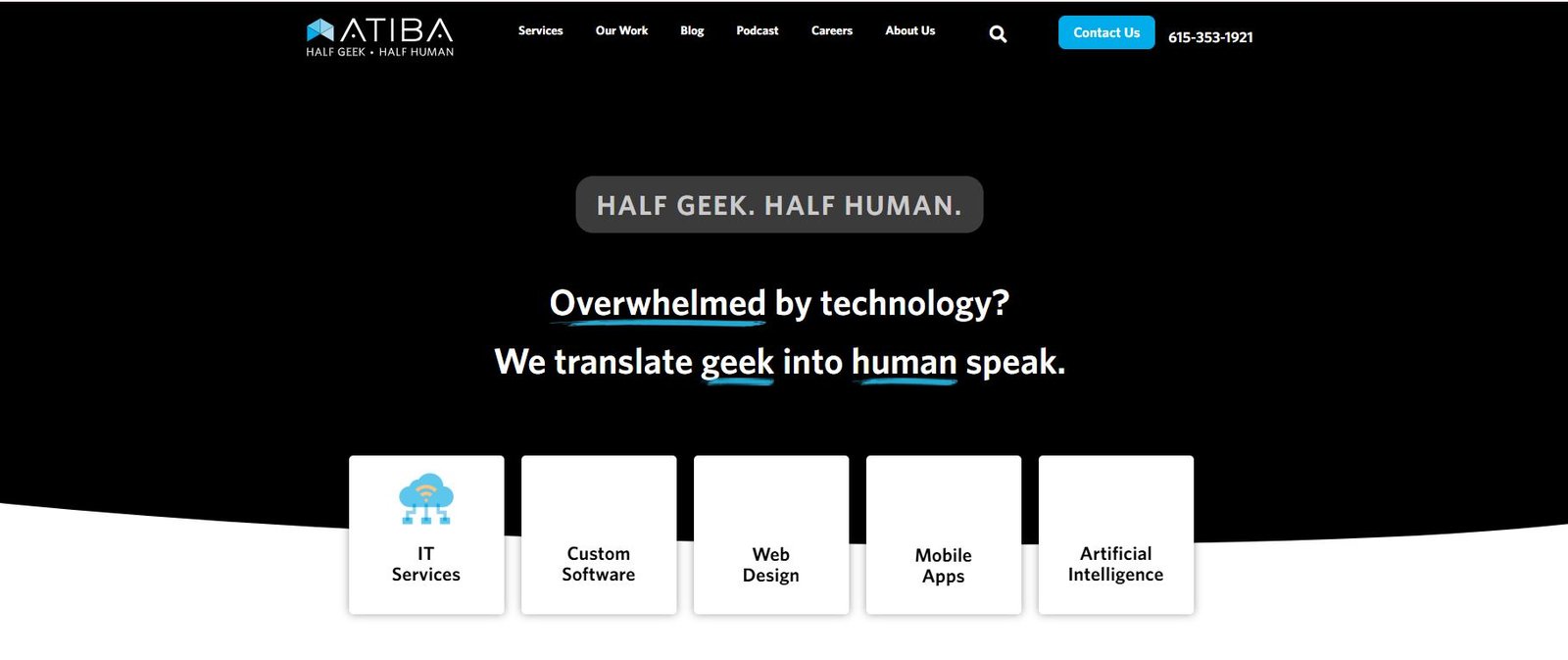 Atiba managed IT services for hospitality in Nashville homepage