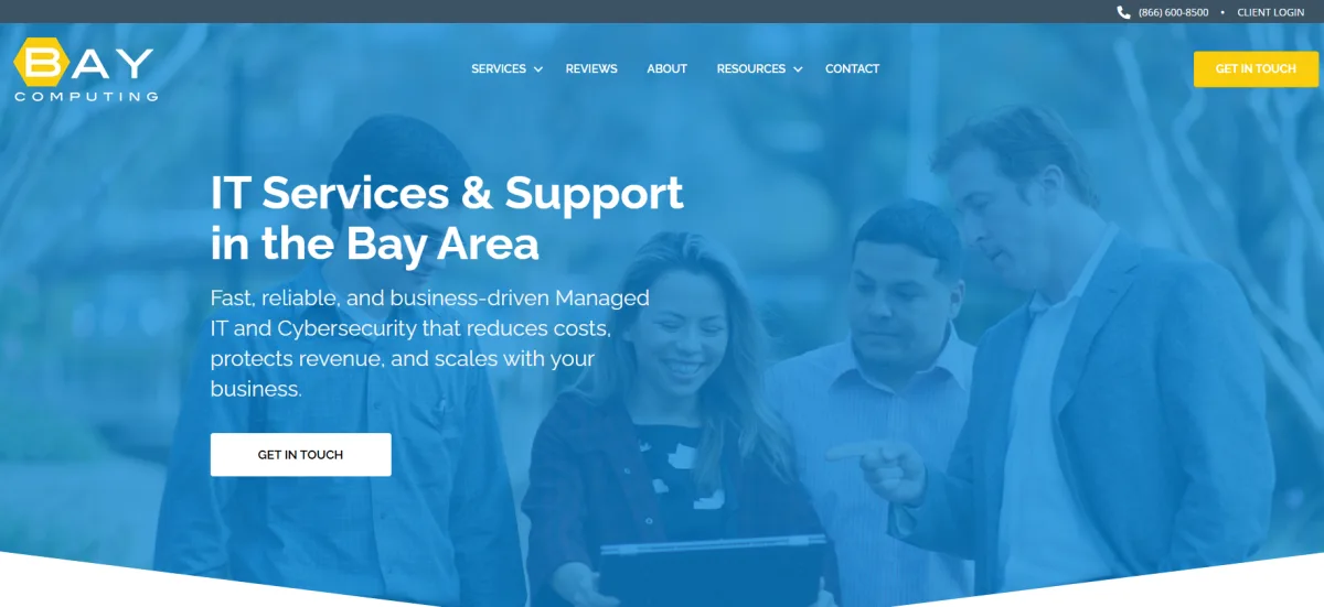 Bay Computing Group managed IT services Bay Area homepage