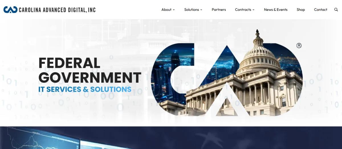 Carolina Advanced Digital federal integrator Cary NC — homepage