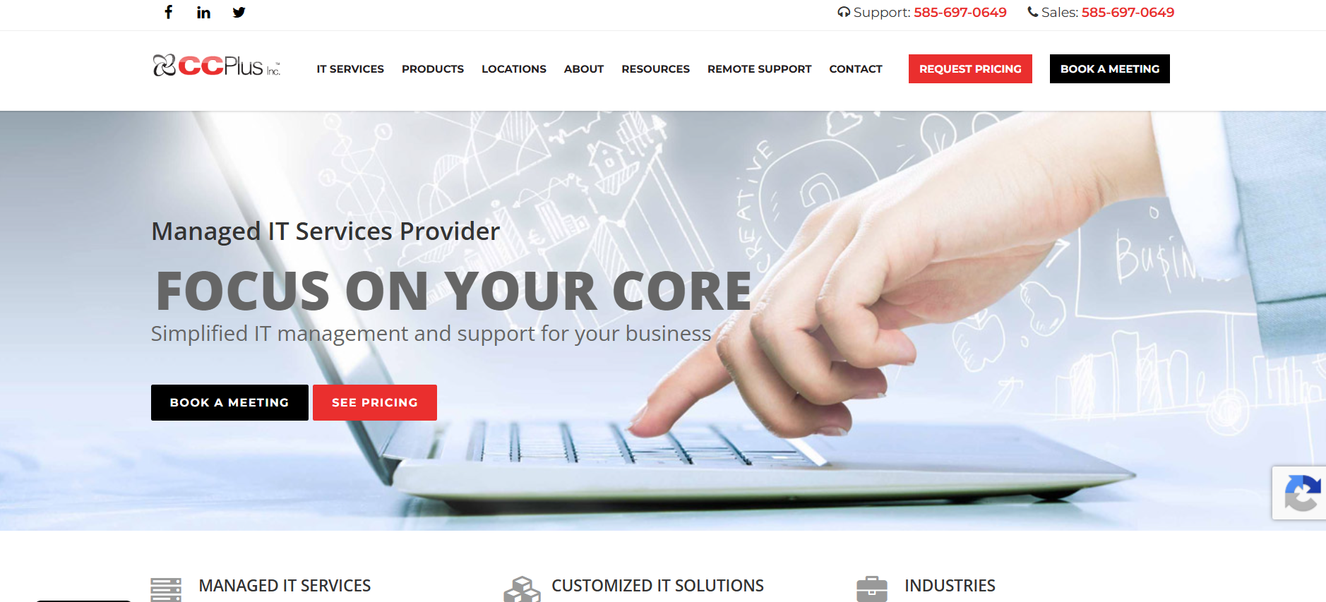 CCPlus managed IT services Upstate New York &mdash; homepage