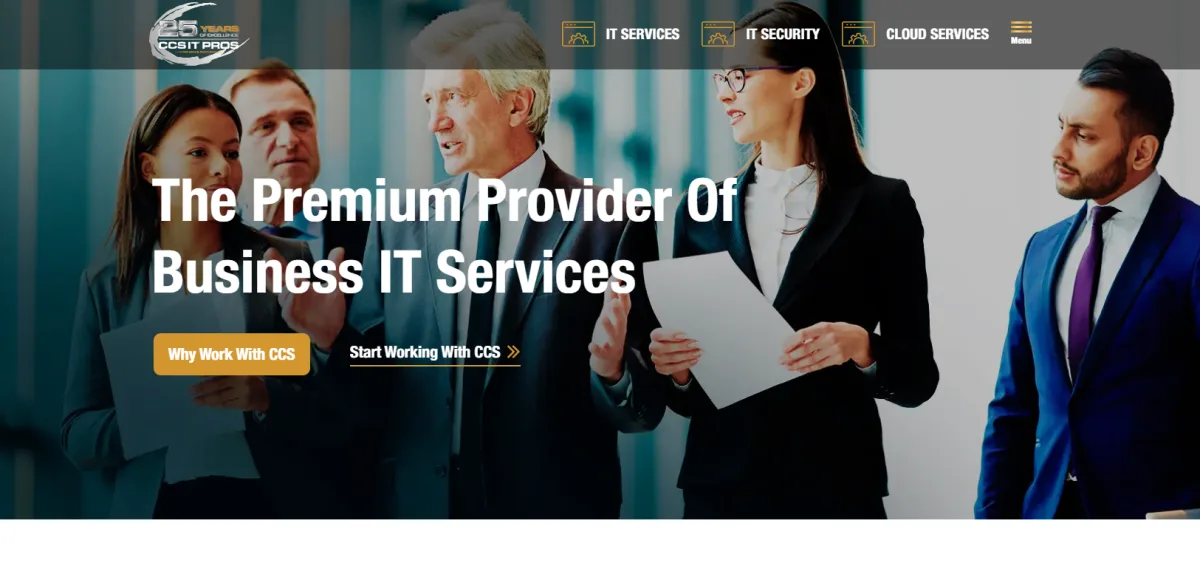 Colorado Computer Support veteran-owned MSP homepage, Colorado Springs