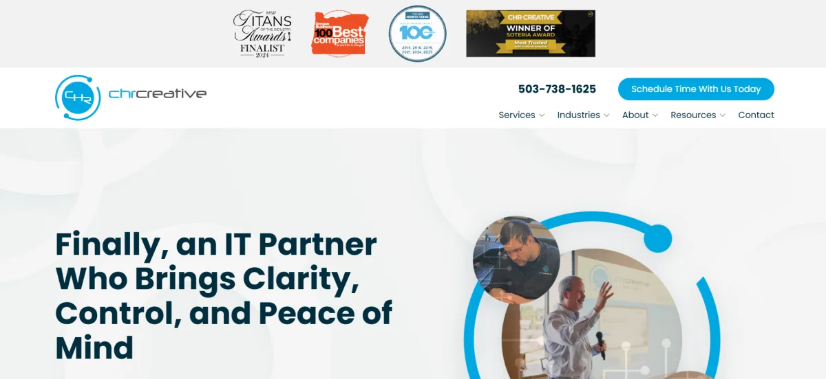 CHR Creative healthcare IT Milwaukie Oregon homepage