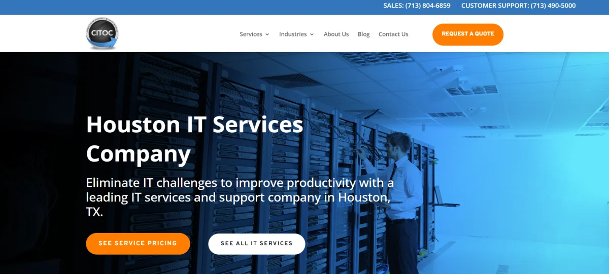 CITOC managed IT in Houston - homepage
