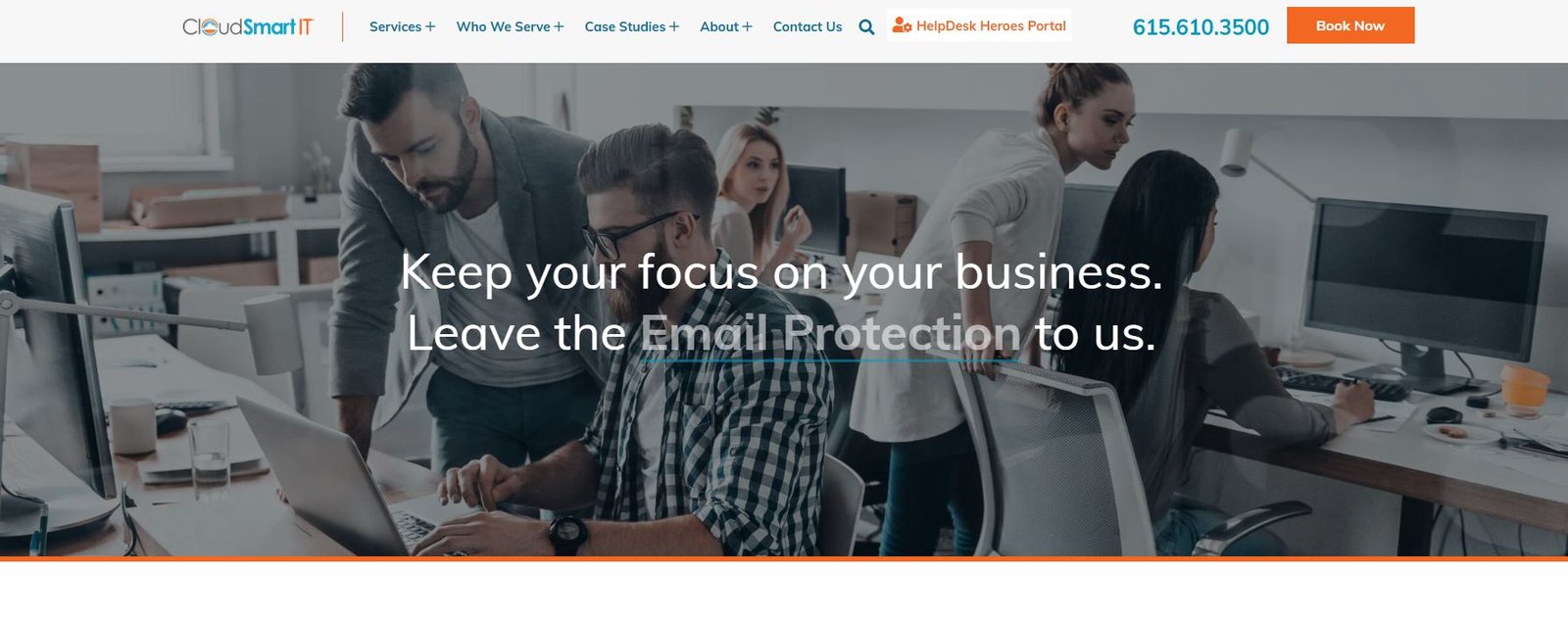 CloudSmart IT managed IT services for hospitality in Nashville homepage