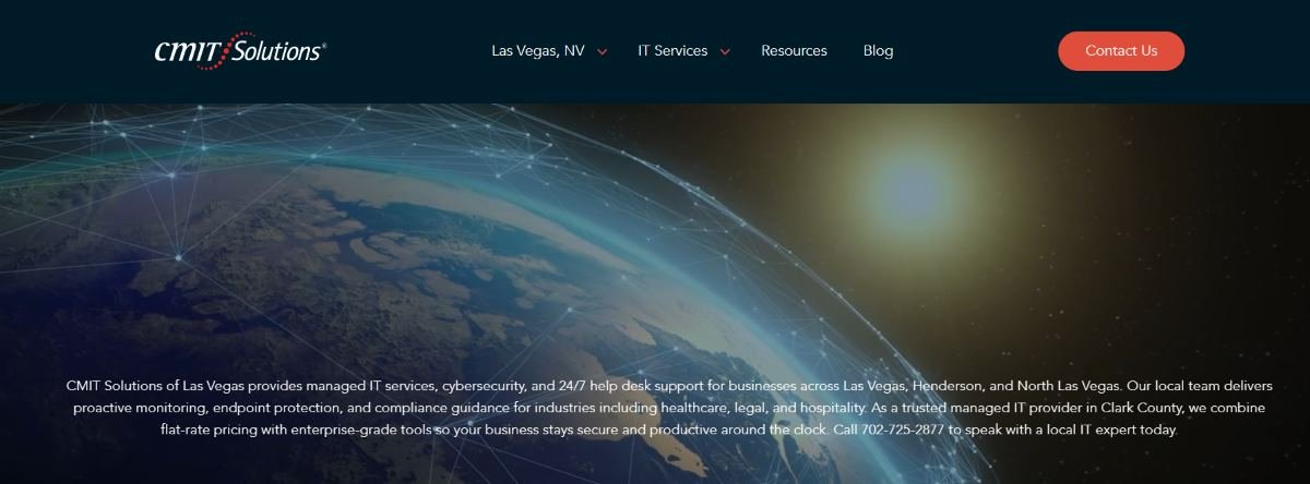 CMIT Solutions of Las Vegas managed IT services homepage