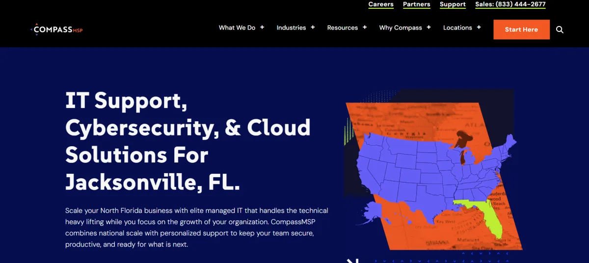 CompassMSP Jacksonville office — top-ranked managed IT for defense contractors