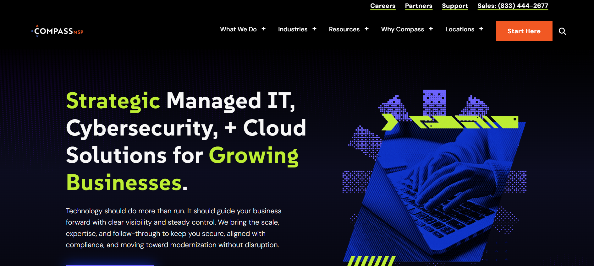 CompassMSP managed IT services Hartford CT &mdash; homepage