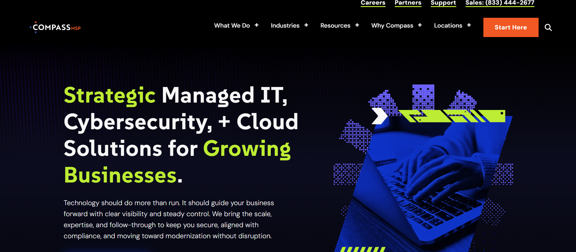 CompassMSP managed IT services in Trenton, NJ — homepage