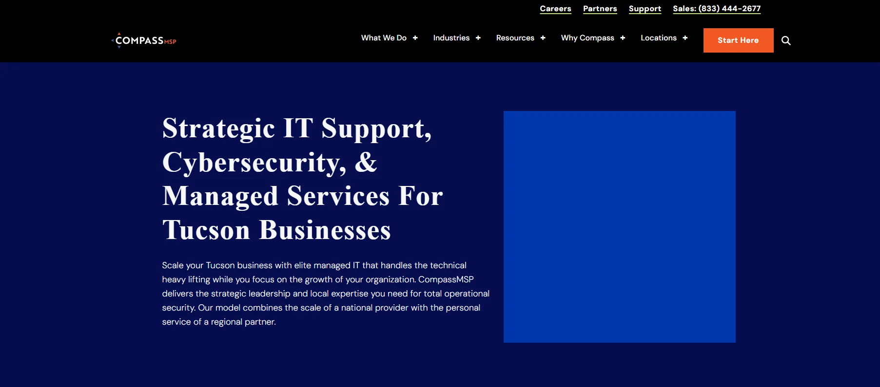 CompassMSP Tucson professional services managed IT — homepage