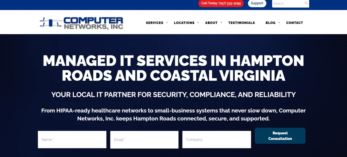 Computer Networks, Inc. Virginia Beach — homepage
