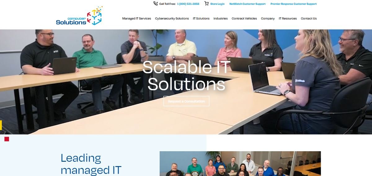 Computer Solutions enterprise IT for banks in San Antonio homepage