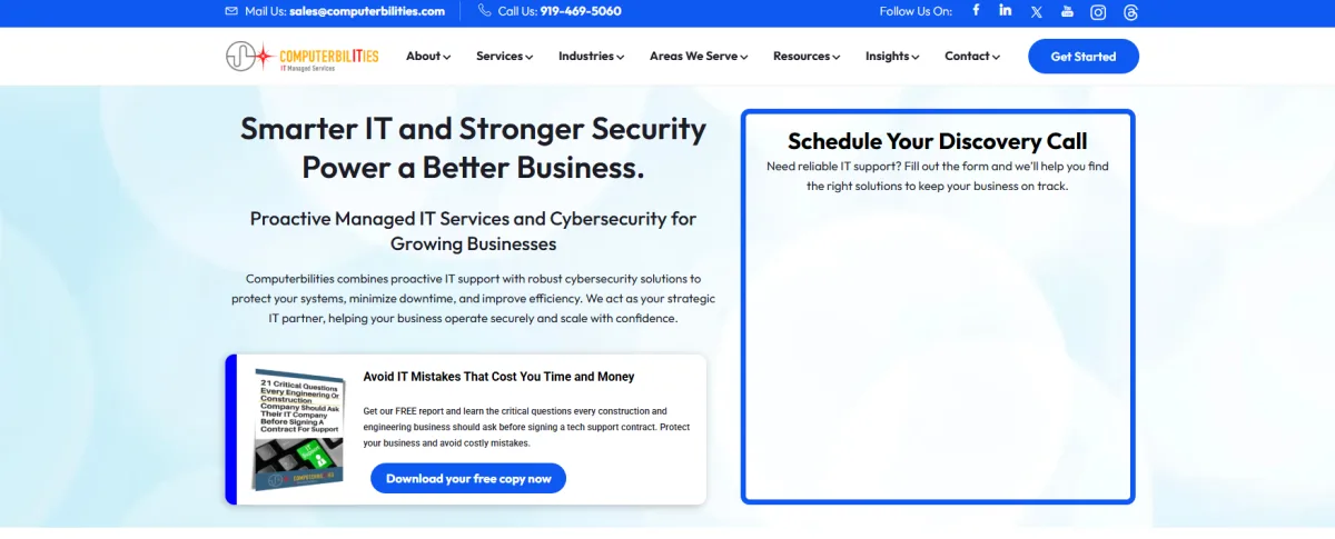 Computerbilities veteran-owned MSP Cary NC — homepage