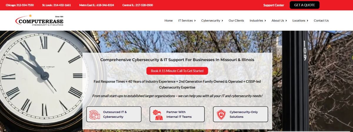 Computerease managed IT for financial services in St. Louis homepage