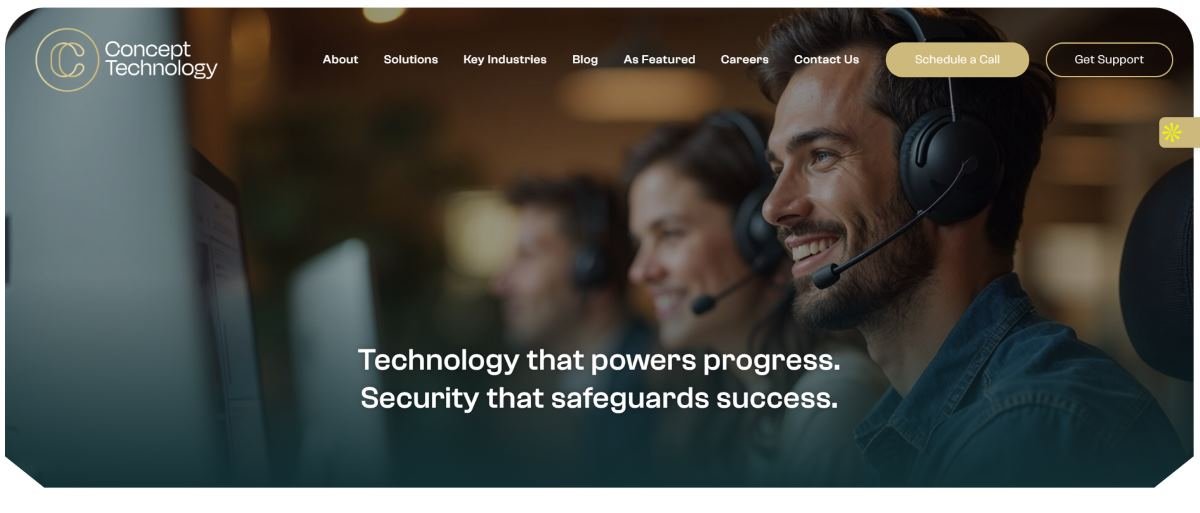 Concept Technology managed IT for Nashville financial firms, homepage