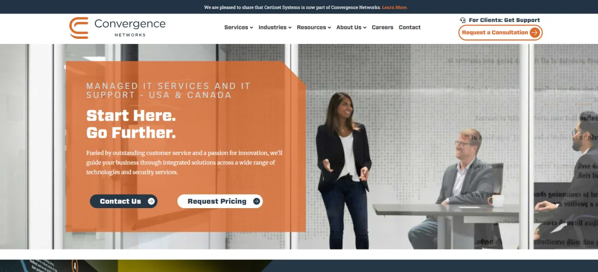Convergence Networks Detroit cybersecurity managed IT — homepage