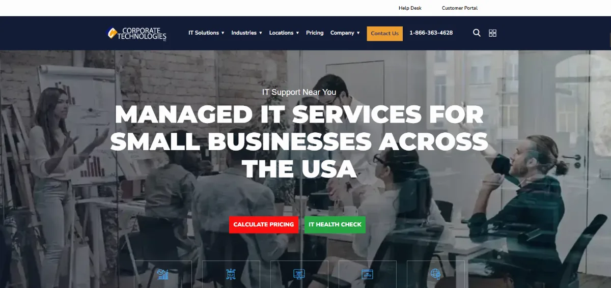 Corporate Technologies managed IT services — homepage