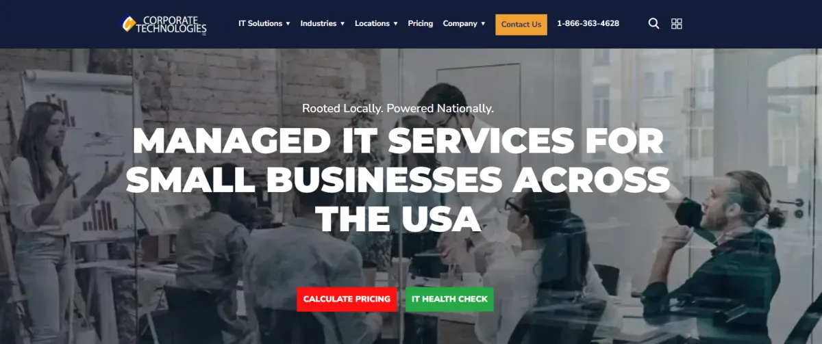 Corporate Technologies homepage - managed IT services in Chicago