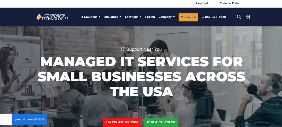 Corporate Technologies managed IT for manufacturing Tulsa Oklahoma homepage