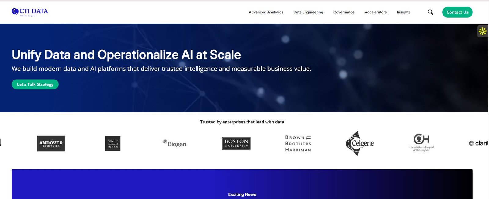 Corporate Technologies managed IT services hospitality homepage
