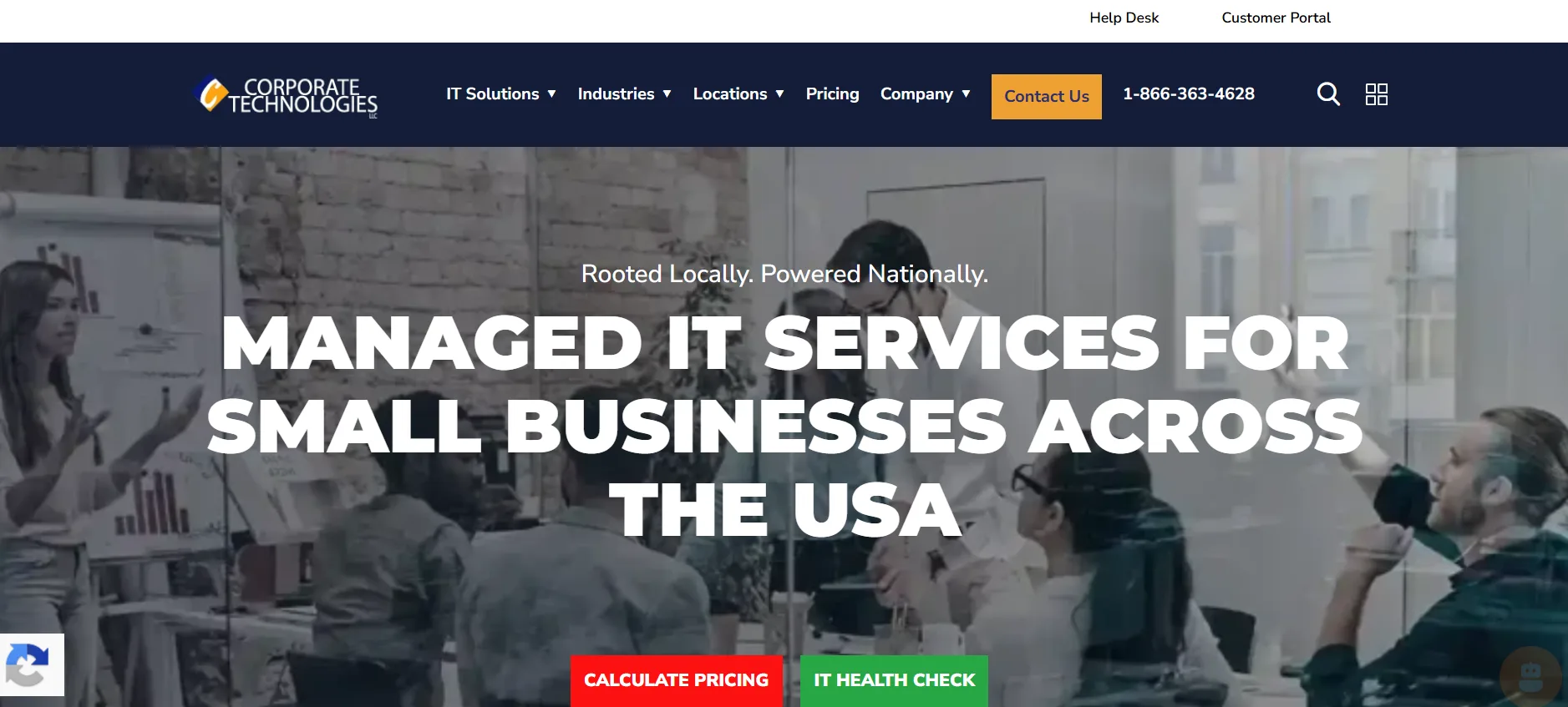 Corporate Technologies managed IT and PCI compliance Eden Prairie homepage